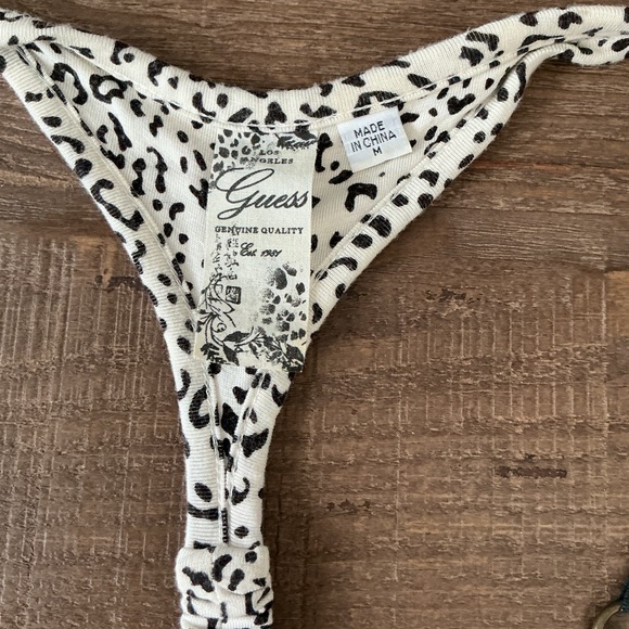 Guess Monochrome Animal Print Dress With Pockets - Picture 2 of 9